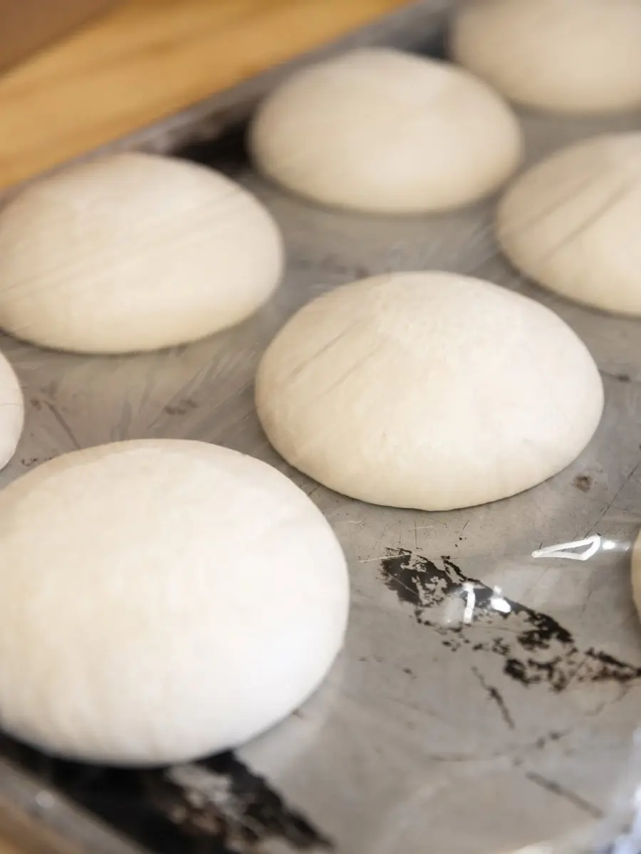 Fresh sourdough portions